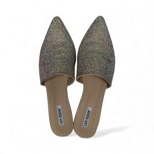 Cape Robbin Women's “Glamorous” Mules - Rhinestone